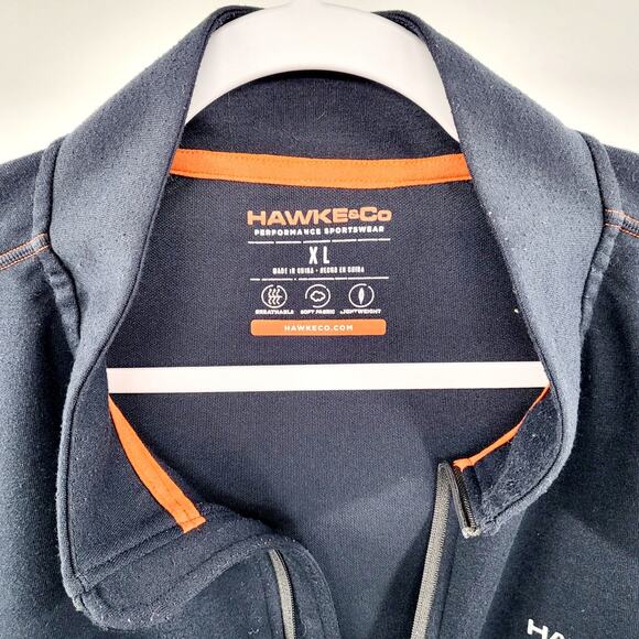 Hawke & Co Navy Blue Breathable 1/4 Zip Pullover Activewear Sweater Men’s Sz XL - Picture 3 of 7